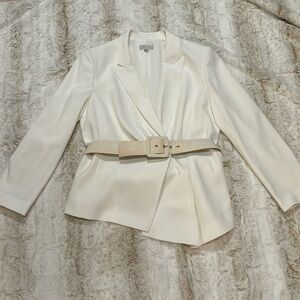 Tahari white blazer jacket